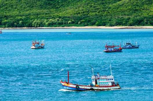 Green island and sea nature landscape in Thailand