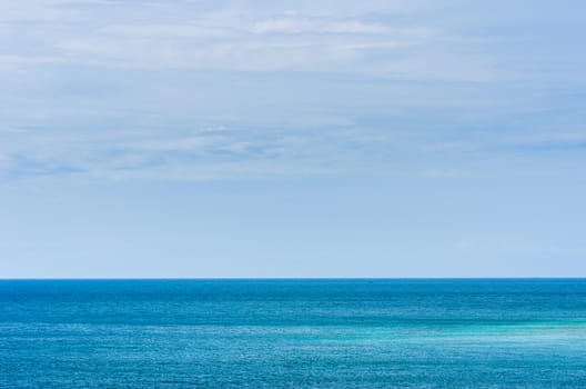 Blue sea nature and the sky in Thailand