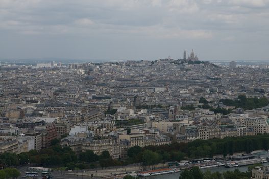 The view from the top of the Eifel tower