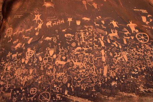 Indian petroglyphs, Newspaper Rock State Historic Monument, Utah