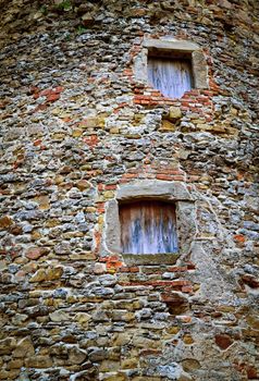 abstract background windows on the old bastion