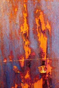 close up of rusty wall background texture