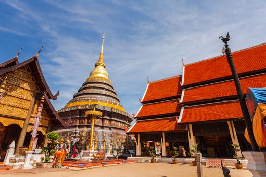 Pra That Lampang Luang, the famous ancient buddhist temple located in Lampang Province, Thailand
