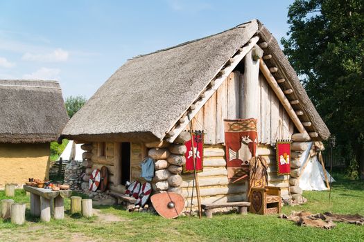 Old slavic village in Poland