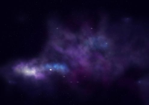 Star field in space a nebulae and a gas congestion. "Elements of this image furnished by NASA".