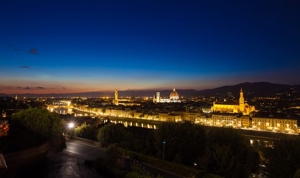 Florence cityscape at dawn, Italy