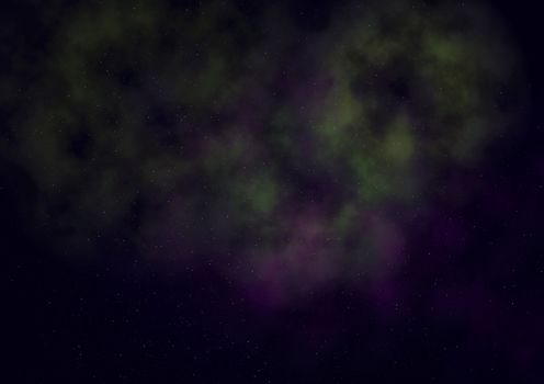 Far being shone nebula and star field against space. "Elements of this image furnished by NASA".