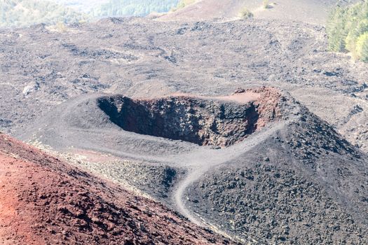 The big active european volcano