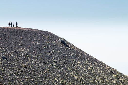 The big active european volcano