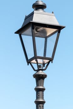 Grey street lamp