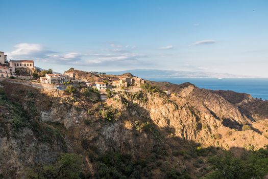 Coastal landscape ionian sea eastern Sicily