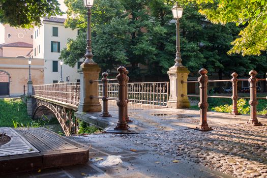 View of bridge in the city of Padova, Italy