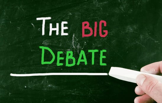the big debate concept