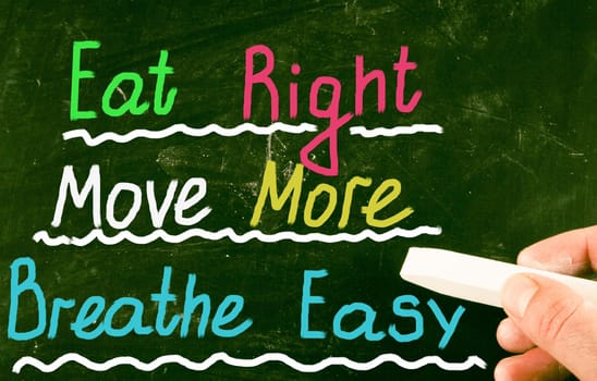 eat right move more breathe easy