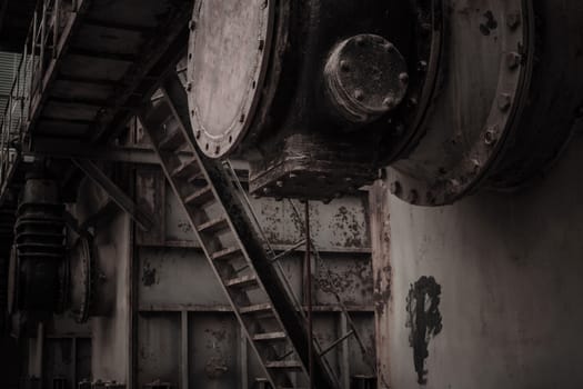 Old factory with antique color