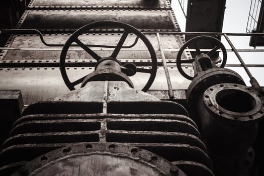 Old factory with antique color