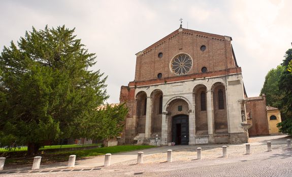 PADOVA, ITALY - AUGUST, 28: View of the Church of the Eremitani on August 28, 2014