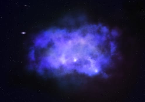 Star field in space a nebulae and a gas congestion. "Elements of this image furnished by NASA".