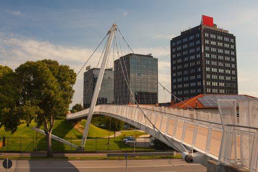 View of modern buildings in Padova
