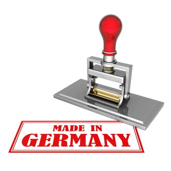 made in Germany beautiful stamp isolated on white background