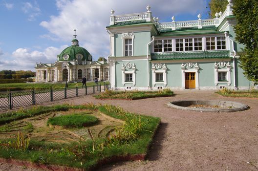 MOSCOW, RUSSIA - September 28, 2014: View of the Italian House in Kuskovo estate