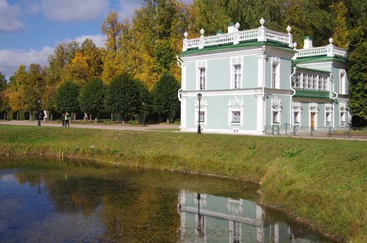 MOSCOW, RUSSIA - September 28, 2014: View of the Italian House in Kuskovo estate