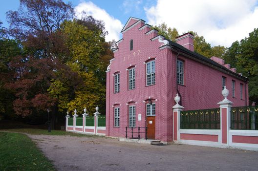 MOSCOW, RUSSIA - September 28, 2014: View of the Dutch house in Kuskovo estate