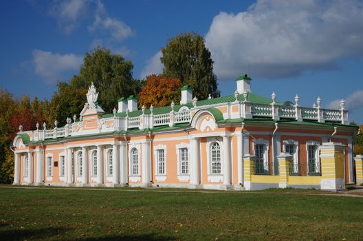 The Kuskovo estate in Moscow, Russia in autumn