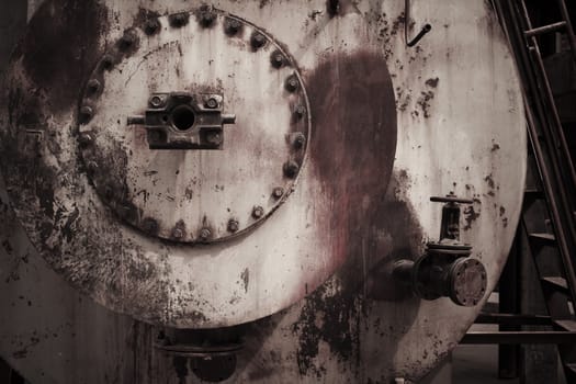 Old factory with antique color