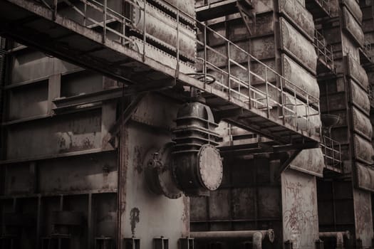 Old factory with antique color