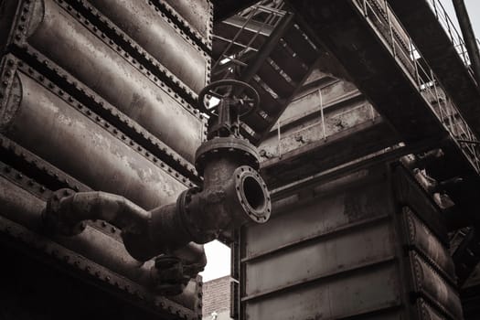 Old factory with antique color