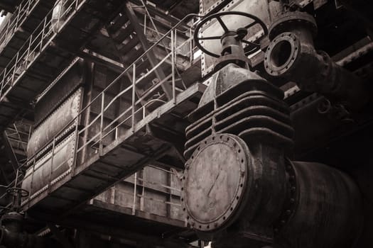 Old factory with antique color
