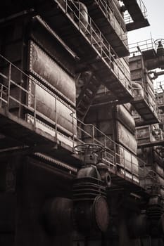 Old factory with antique color