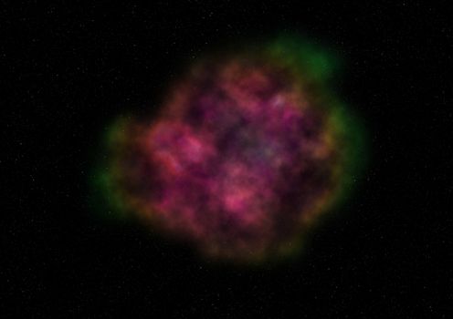 Far being shone nebula and star field against space. "Elements of this image furnished by NASA".