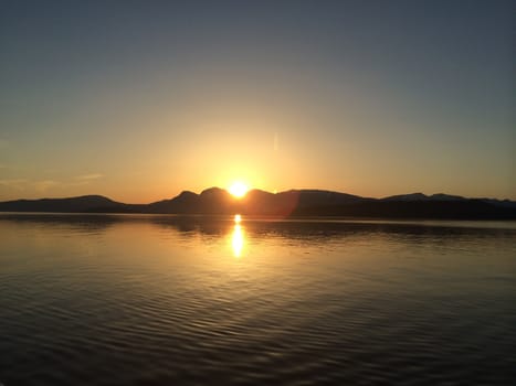 sunset norway