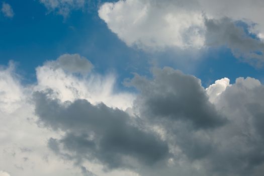 Clouds in the blue sky