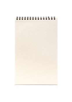 Blank one face white paper notebook vertical