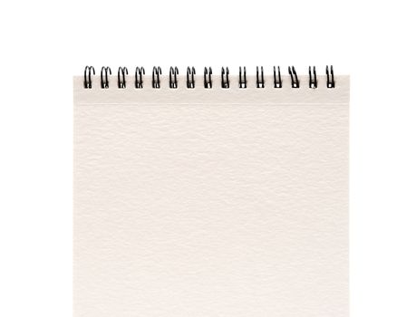 Blank one face white paper notebook vertical