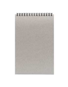 Blank one face white paper notebook vertical