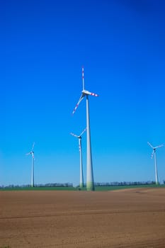 Windmill in Holland on background of sky