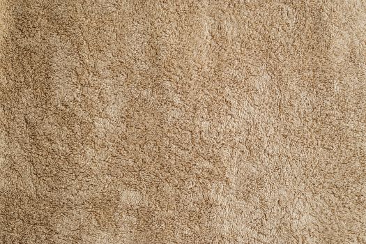 Beige texture terry towel close-up