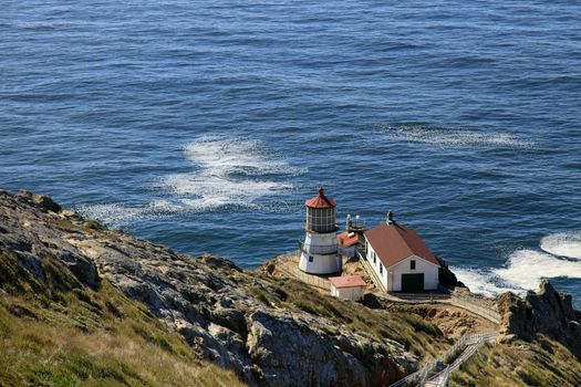 Point Reyes Lighthouse at sunny day, California