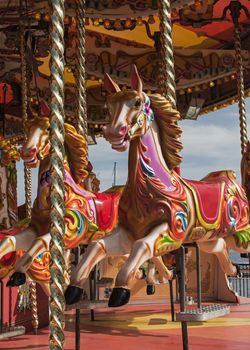 A colourful Carousel Horse