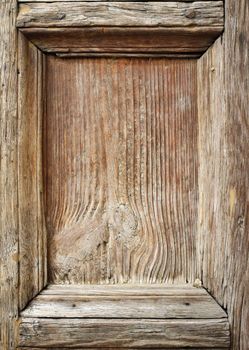 Detail of an old wooden door.