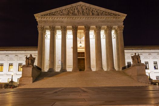 US Supreme Court Capitol Hill Night Stars Washington DC