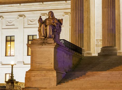 US Supreme Court Statue Capitol Hill Washington DC