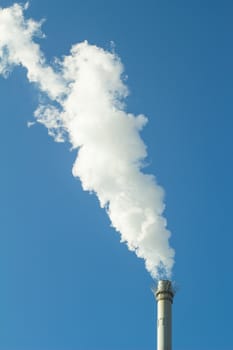 Smoke and chimney,in Beijing