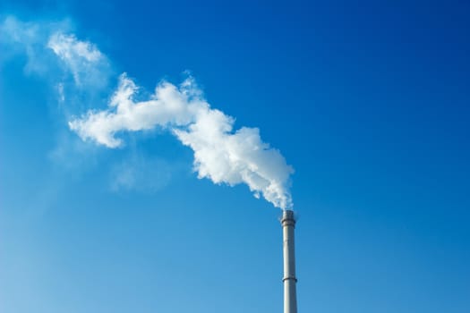 Smoke and chimney,in Beijing