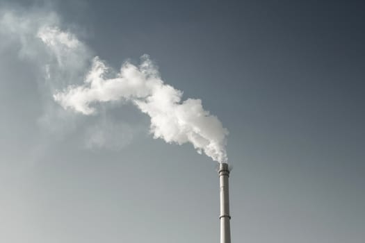 Smoke and chimney,in Beijing