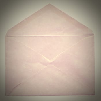 Vintage looking mail letter envelope